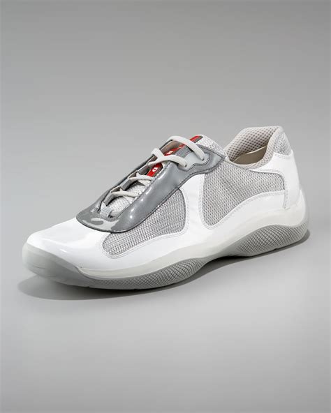 white prada cup sneakers|prada americas cup sneakers sale.